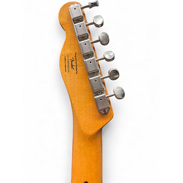 Used 2022 Squier Telecaster Custom Black Solid Body Electric Guitar