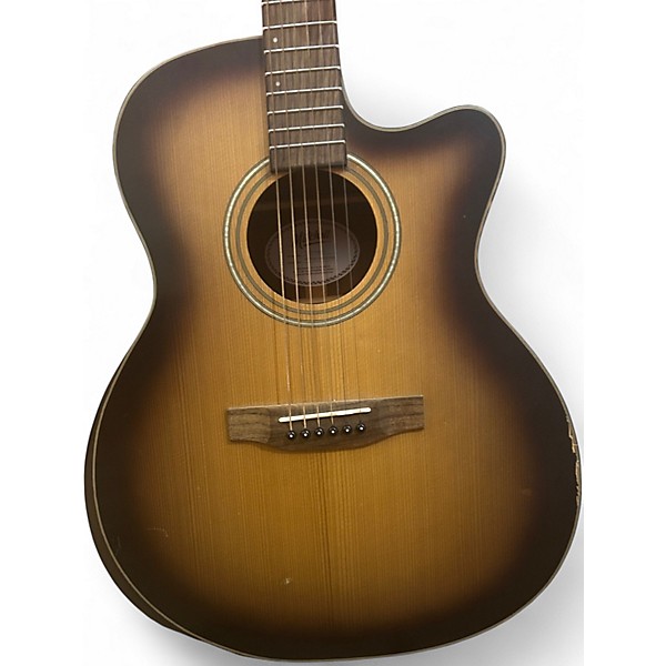 Used Mitchell T413CEBST 2 Tone Sunburst Acoustic Guitar