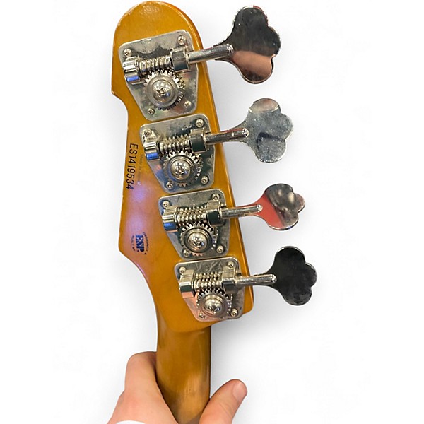 Used ESP E II Vintage 4 Black Relic Electric Bass Guitar