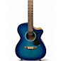 Used Guild OM-240CE Blue Burst Acoustic Electric Guitar