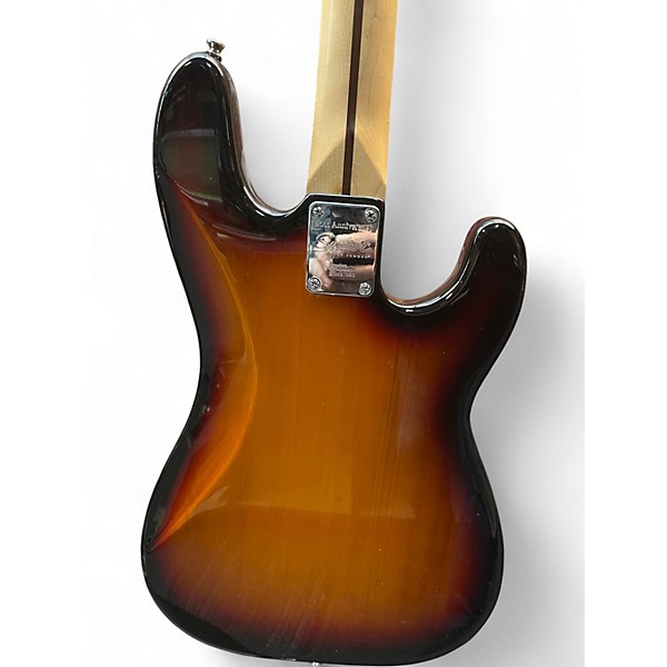 Used Fender Squire PJ Special Left Handed 3 Tone Sunburst Electric Bass Guitar