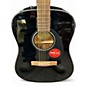 Used Fender CD60 Dreadnought Black Acoustic Guitar