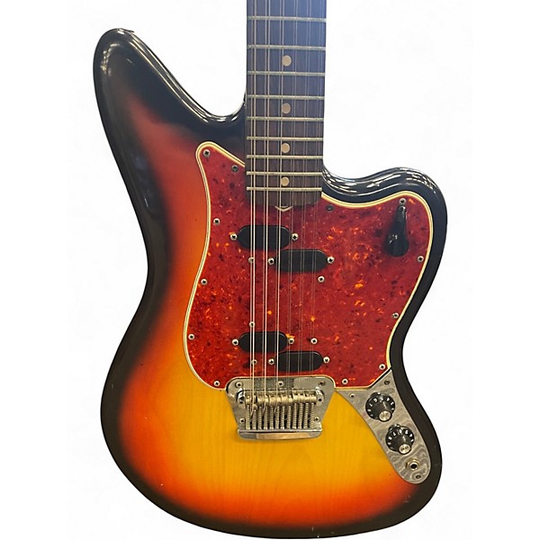 Vintage 1965 Fender ELECTRIC XII 3 Color Sunburst Solid Body Electric Guitar