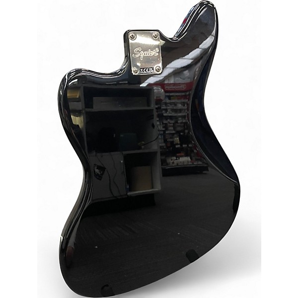 Used Squier Classic Vibe 70's Jaguar Black Solid Body Electric Guitar