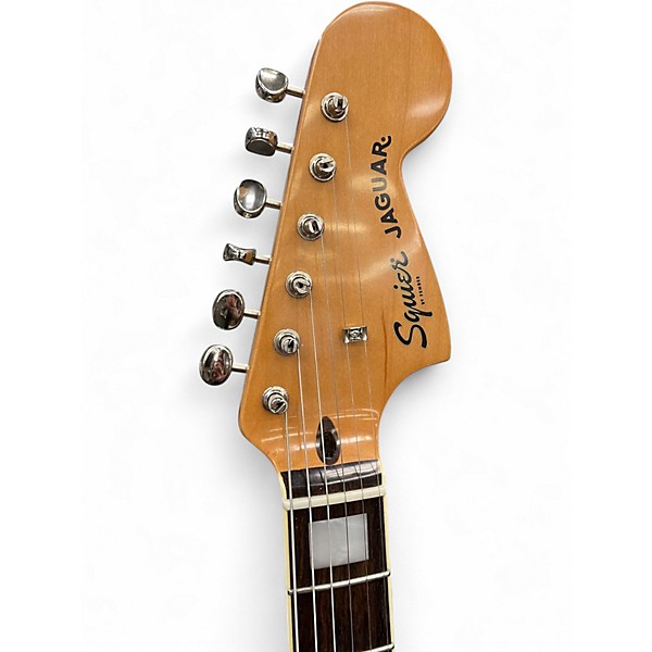 Used Squier Classic Vibe 70's Jaguar Black Solid Body Electric Guitar