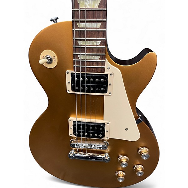 Used 2016 Gibson Les Paul Tribute Gold Top Solid Body Electric Guitar