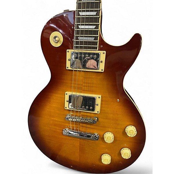 Vintage 1993 Epiphone Les Paul Standard Iced Tea Solid Body Electric Guitar