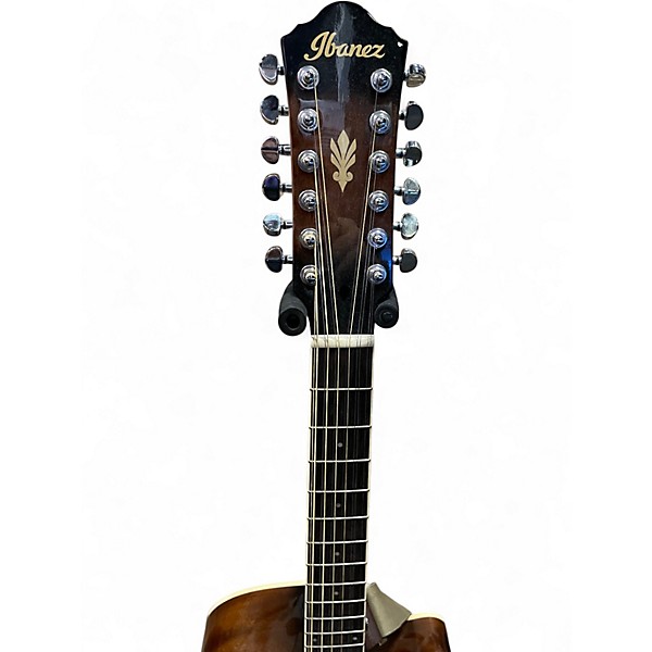 Used Ibanez AEG1812II TOBACCO BURST 12 String Acoustic Electric Guitar