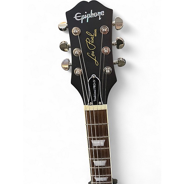 Used Epiphone Les Paul Traditional Pro IV Blue Burst Solid Body Electric Guitar