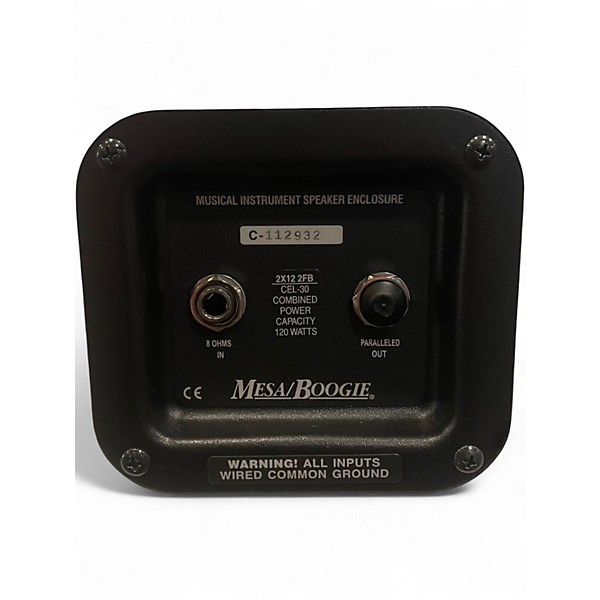 Used MESA/Boogie Horizontal Rectifier 2x12" 120W Hot White Bronco Guitar Cabinet