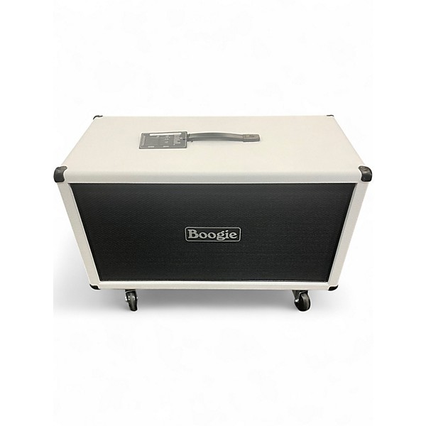 Used MESA/Boogie Horizontal Rectifier 2x12" 120W Hot White Bronco Guitar Cabinet