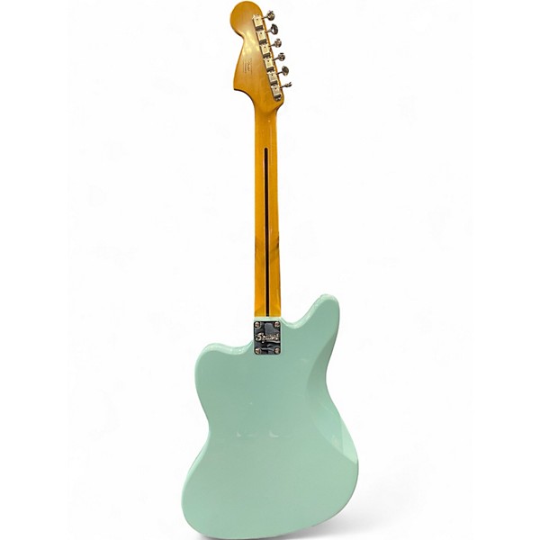 Used Squier JAGUAR Turquoise Solid Body Electric Guitar