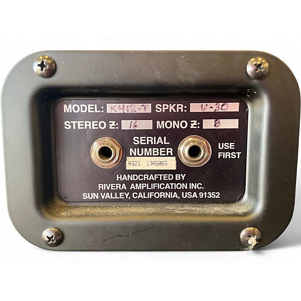 Used Rivera K-412T Guitar Cabinet