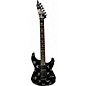 Used ESP LTD KH DEMONOLOGY BLACK W/ WHITE RUNES Solid Body Electric Guitar thumbnail