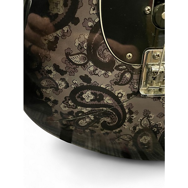 Used Fender Player Stratocaster HSS Black Paisley Solid Body Electric Guitar