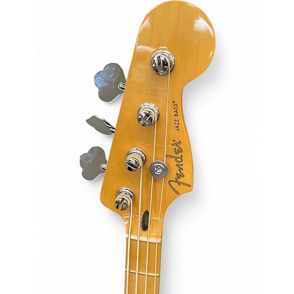 Used Fender Player II Jazz Bass Black and White Electric Bass Guitar