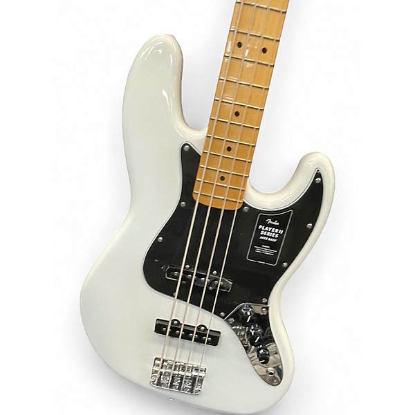 Used Fender Player II Jazz Bass Black and White Electric Bass Guitar