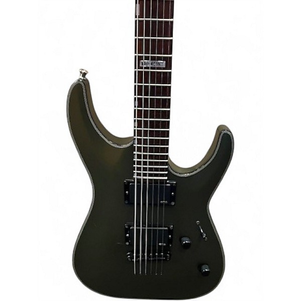 Used ESP LTD MH401NT Olive Drab Solid Body Electric Guitar