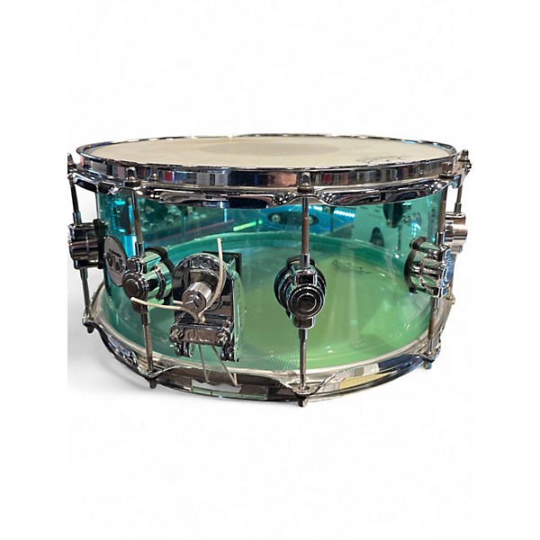 Used DW 14X6.5 Design Series Acrylic Snare Blue Drum