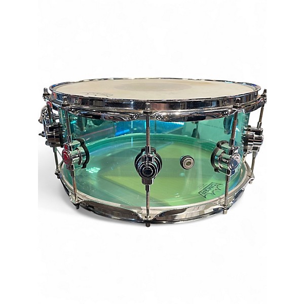 Used DW 14X6.5 Design Series Acrylic Snare Blue Drum