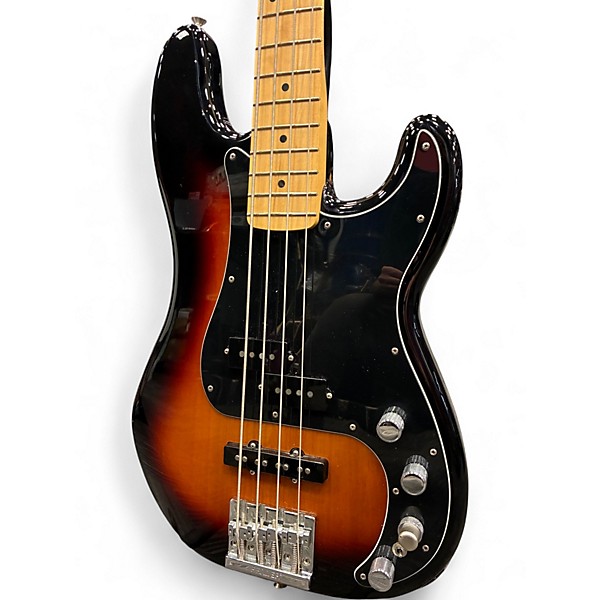 Used Fender Player Plus Active Precision Bass 3 Color Sunburst Electric Bass Guitar