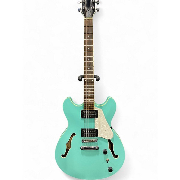 Used Ibanez AS63SFG Surf Green Hollow Body Electric Guitar