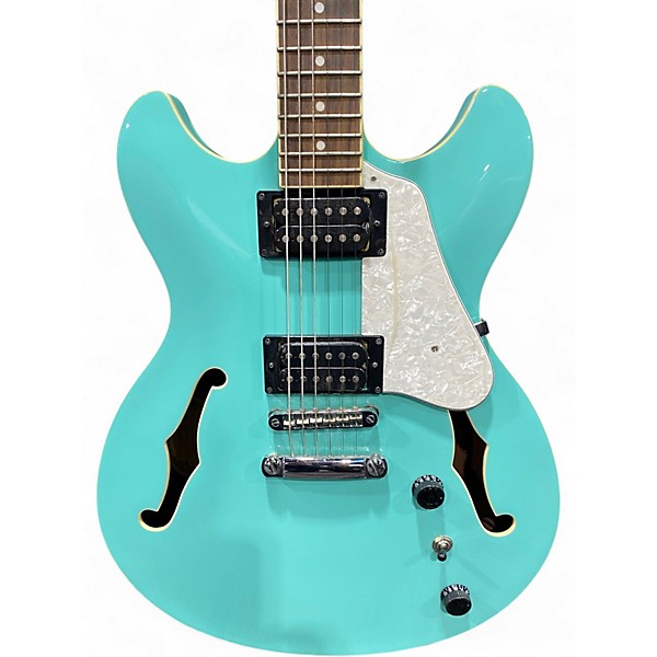 Used Ibanez AS63SFG Surf Green Hollow Body Electric Guitar