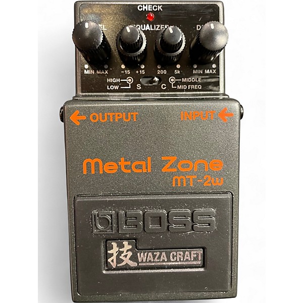 Used BOSS MT2W Metal Zone Waza Craft Effect Pedal
