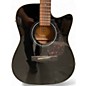 Used Yamaha FX335C Black Acoustic Electric Guitar