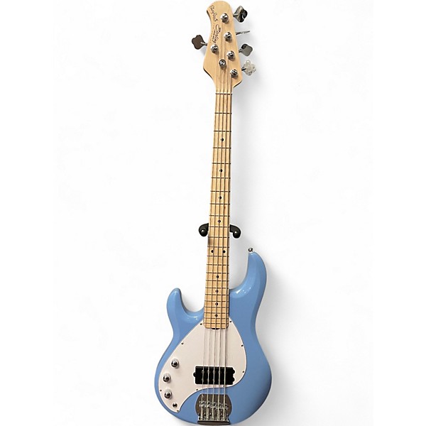 Used Sterling by Music Man Stingray5 Left Handed Blue Electric Bass Guitar