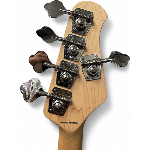 Used Sterling by Music Man Stingray5 Left Handed Blue Electric Bass Guitar