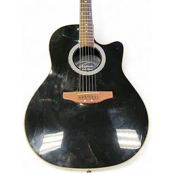 Used Applause AE28 Black Acoustic Electric Guitar