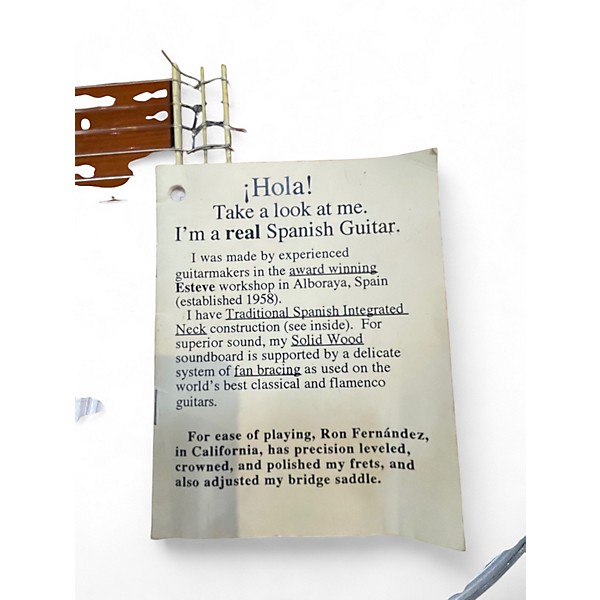 Used 2000 ESTEVE 1GR3E Natural Classical Acoustic Guitar