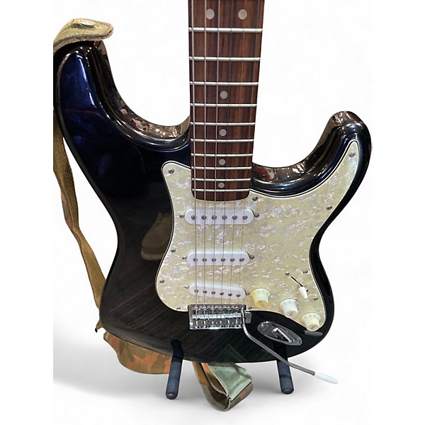 Used Squier Standard Stratocaster Black Solid Body Electric Guitar