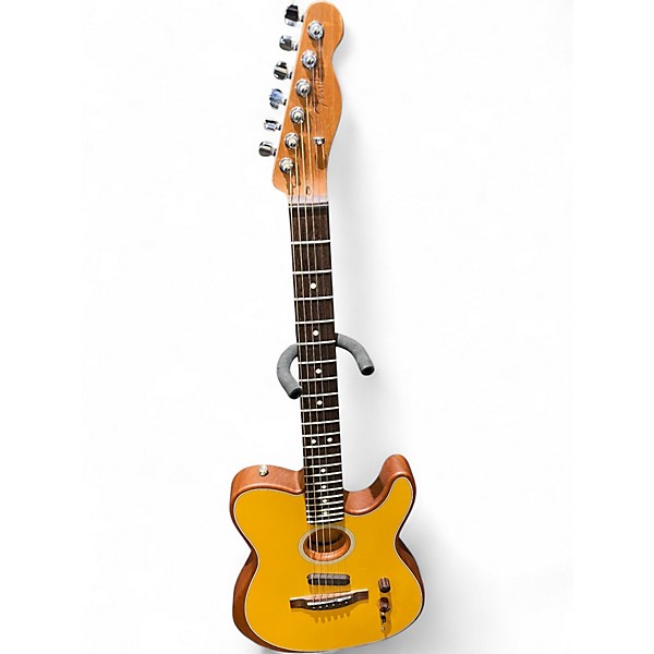 Used Fender Acoustasonic Player Telecaster Butterscotch Acoustic Electric Guitar