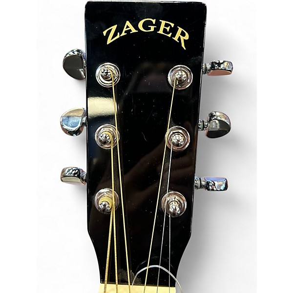 Used Zager ZAD-50/BK Black Acoustic Guitar