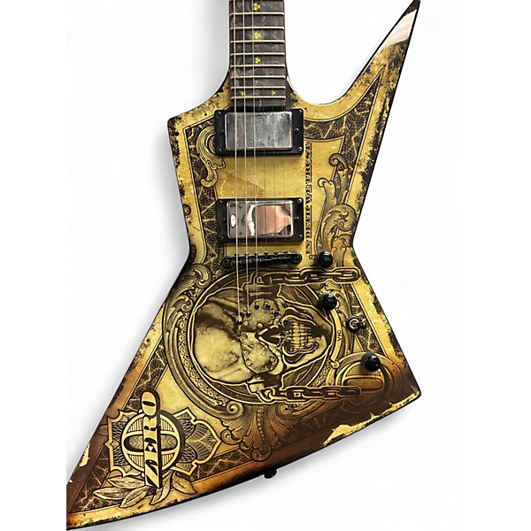 Used Dean Zero Dave Mustaine In Deth We Trust Custom Graphic Solid Body Electric Guitar