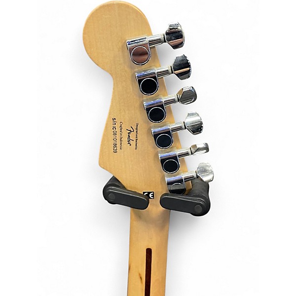 Used Squier Standard Stratocaster Black and White Solid Body Electric Guitar