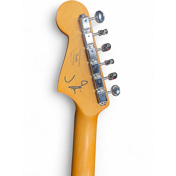 Used Squier J Mascis Jazzmaster Olympic White Solid Body Electric Guitar