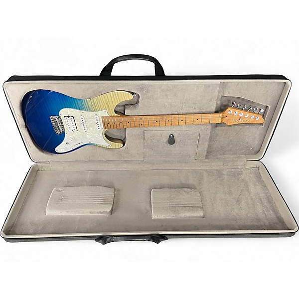Used Ibanez AZ224F Premium Blue Iceberg Gradation Solid Body Electric Guitar