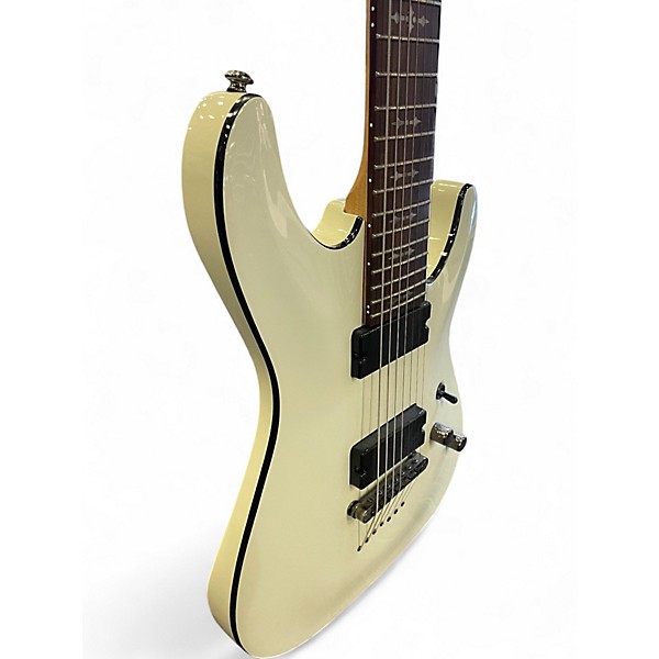 Used Schecter Guitar Research IM24050245 White Solid Body Electric Guitar