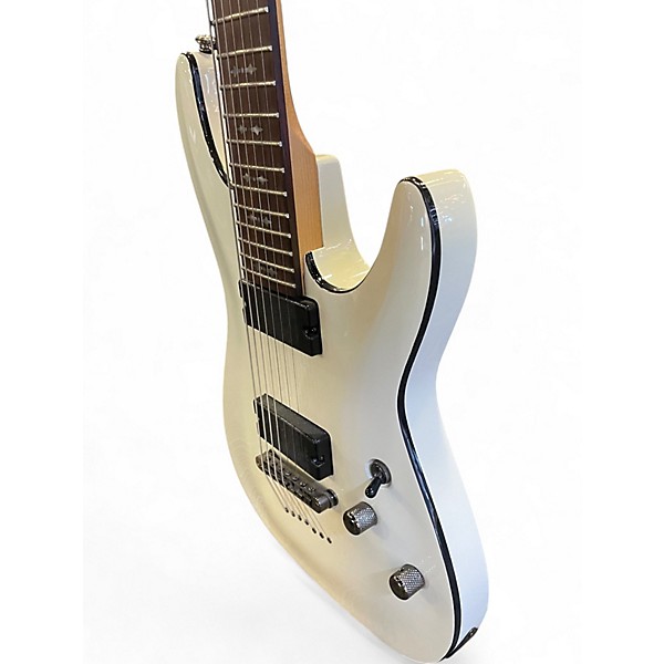 Used Schecter Guitar Research IM24050245 White Solid Body Electric Guitar