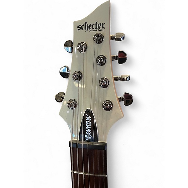 Used Schecter Guitar Research IM24050245 White Solid Body Electric Guitar