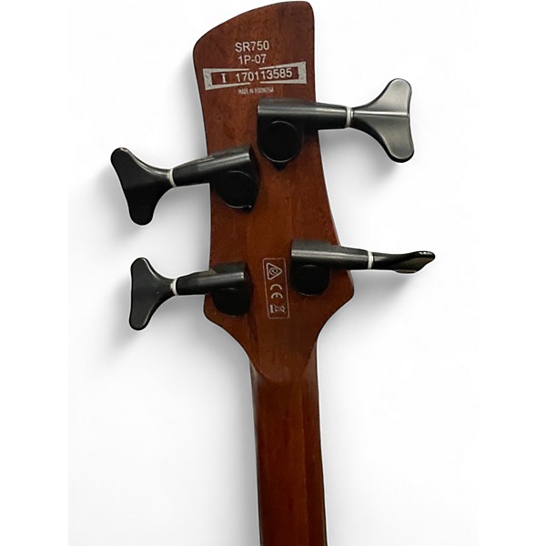 Used Ibanez SR750 Natural Electric Bass Guitar