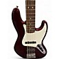 Used Fender Standard Jazz Bass V 5 String Midnight Wine Electric Bass Guitar