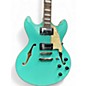Used D'Angelico Premiere DC Surf Green Hollow Body Electric Guitar