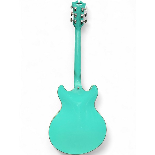 Used D'Angelico Premiere DC Surf Green Hollow Body Electric Guitar