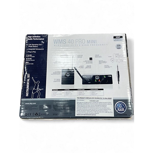 Used AKG WMS40 Mini Intrument Instrument Wireless System