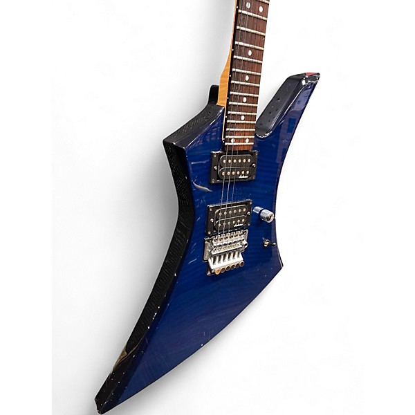 Used Jackson Kelly Performer Trans Blue Solid Body Electric Guitar