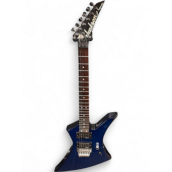 Used Jackson Kelly Performer Trans Blue Solid Body Electric Guitar